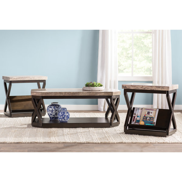 Wade Logan® Mysliwiec 3 Piece Living Room Table Set & Reviews Wayfair